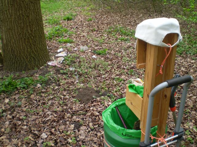 BREMEN RÄUMT AUF am 16. April 2016: Blick auf die Wiese am Georg-Junk-See
