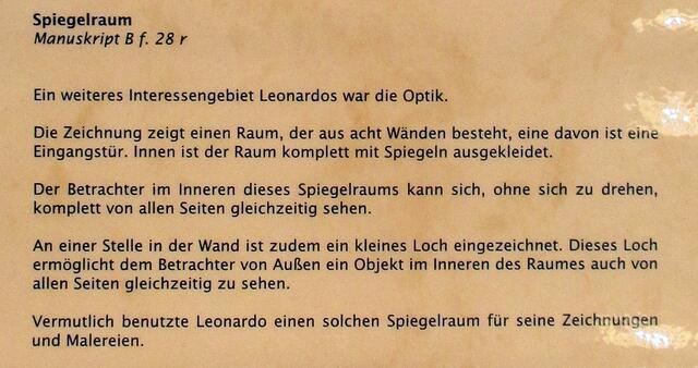 Spiegelraum - Leonardo da Vincis Maschinen in Naumburg !