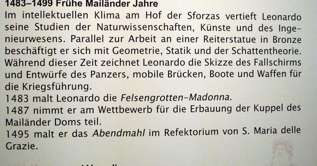 Lebenslauf - Leonardo da Vincis Maschinen in Naumburg !