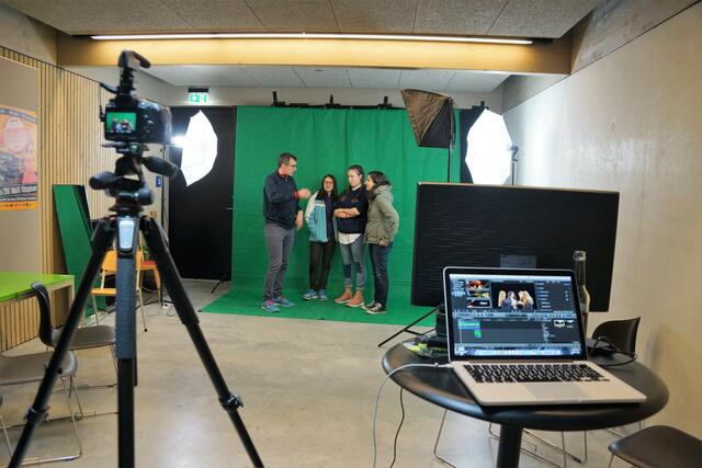 aktiv beim Greenscreen