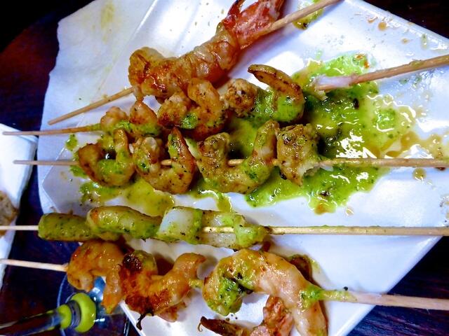 Schon ein paar von den Shrimps verspeist…