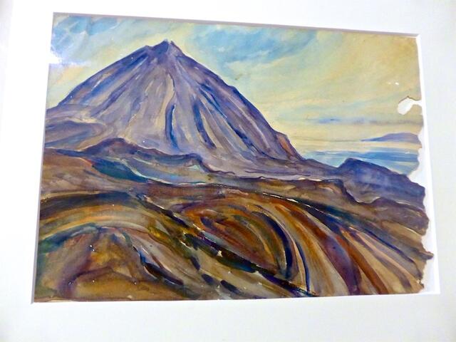 El Teide, ein Gemälde des Deutschen Gustav Gulde von 1934, im MACEW