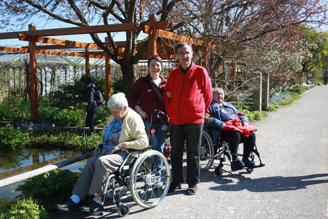 ... die Sonne und die Pflanzen gemeinsam genießen ...