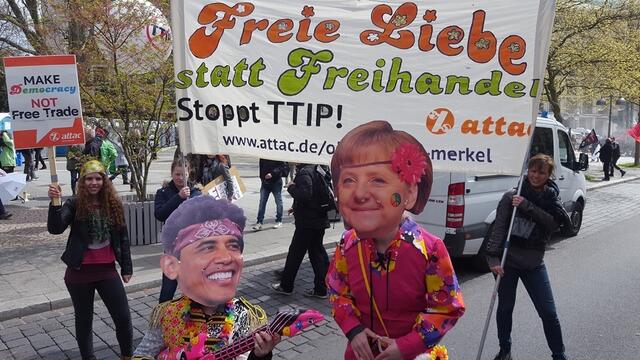 Obama und Merkel | Foto: DGB Lehrte