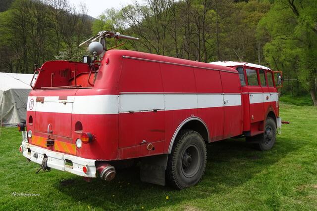 Keine Oldtimer, sondern die Feuerwehrautos des Ortes.