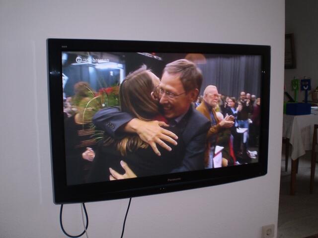 Blick in die RADIO-BREMEN-Sendung am 30. April 2016 zur Wahl der SPD-Landesvorsitzenden Sascha Karolin Aulepp