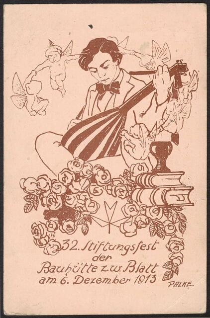 Einladung zum Stiftungsfest, 1913.