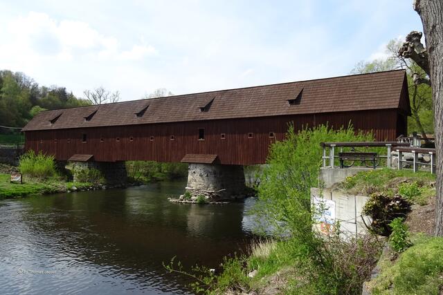 Die Holzbrücke in Radosov.