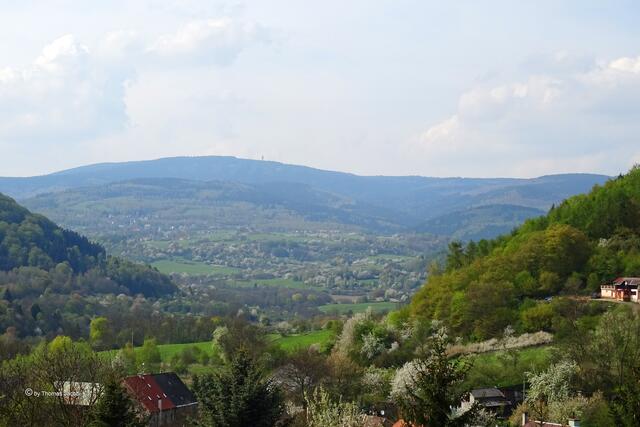 Ganz hinten der Keilberg.