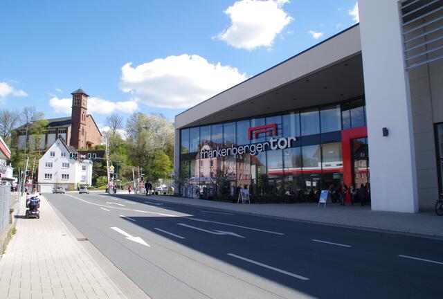 Der vermeintliche Auslöser: also das Frankenberger Tor, nicht die katholische Kirche