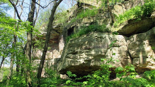 Die Altenburg in Nebra - ein Aufschwung Ost für Boulder (Freikletterer) - und den DWS Führer für Mitteldeutschland ! (5.5.2016)