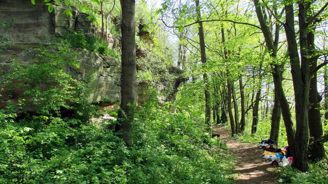 Die Altenburg in Nebra - ein Aufschwung Ost für Boulder (Freikletterer) - und den DWS Führer für Mitteldeutschland ! (5.5.2016)