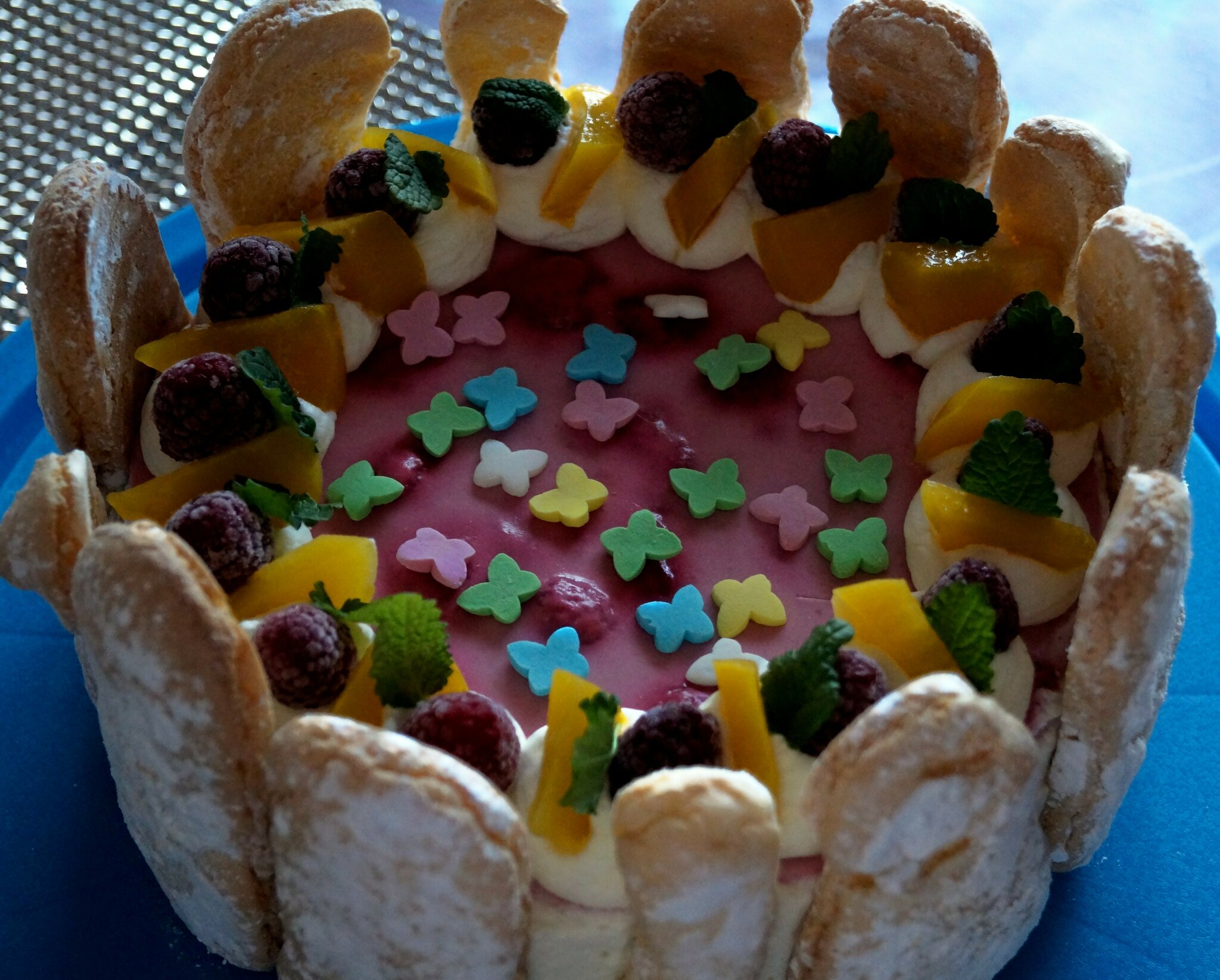 Himbeer-Pfirsich-Quarkcreme-Torte - Burgwedel Himbeer-Pfirsich-Quarkcreme-Torte - Burgwedel