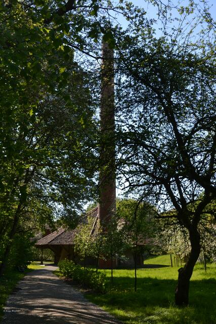 Eine Ostbaumallee führt zum Herzstück des Parks, den Ringofen (Foto: Katja Woidtke)
