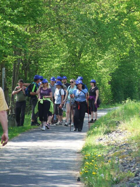 Eine Gruppe Blauhüte