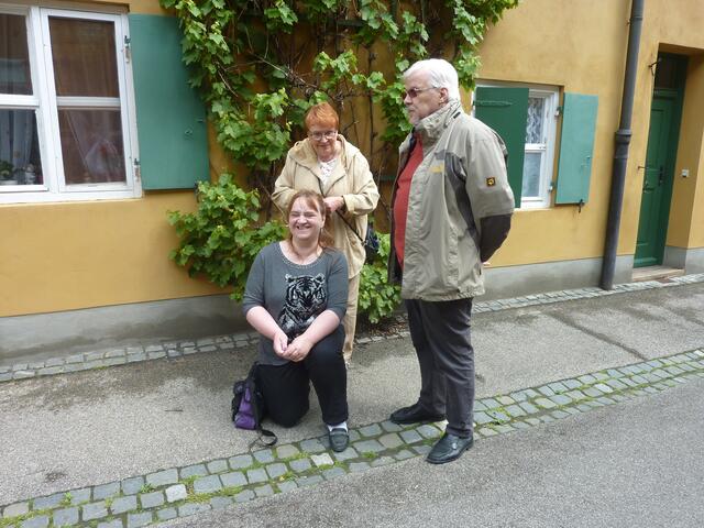 Auch in der Fuggerei wird frisiert.