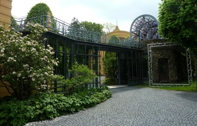 Eingang zum Kurhaus in Göggingen