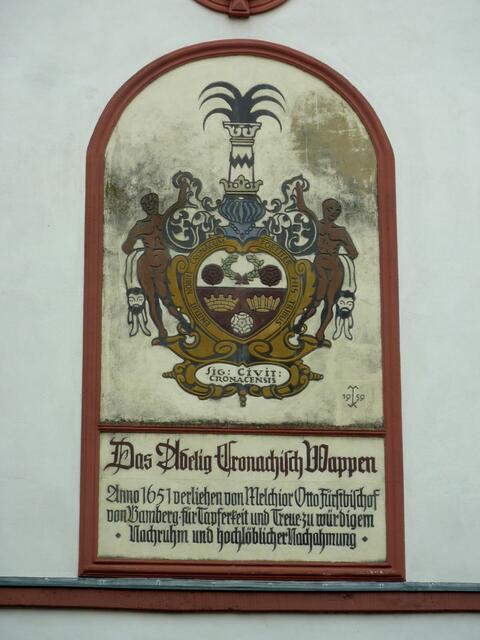 Wappen mit Inschrift