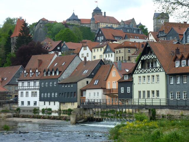 Blick auf Burg und Oberstadt