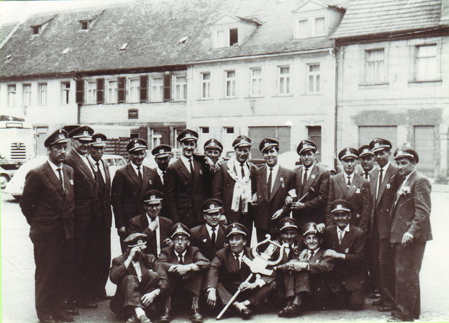 1960 - die Musikanten im Werk (Vereinsarchiv)