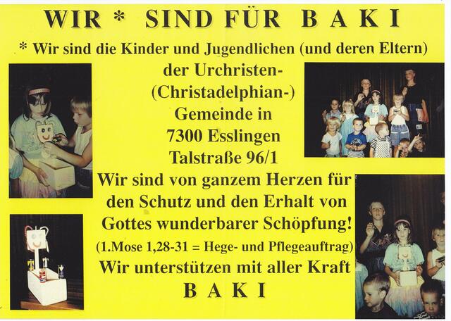 BAKI in der Urchristen-(Christadelphian-)Gemeinde in Esslingen | Foto: Urchristen-(Christadelphian-)Gemeinde in Esslingen