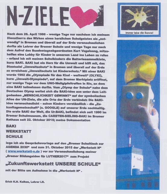 N-ZIELE - aus: "BAKI WERKSTATT SCHULE"