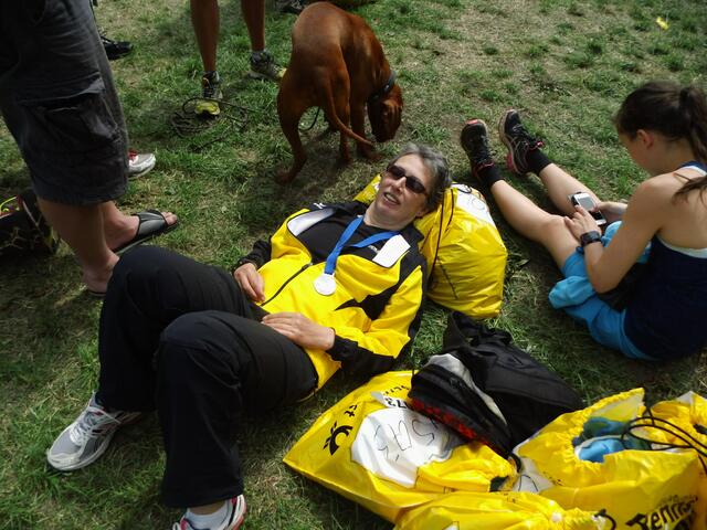 Post SV Lehrte: Ruhepause im Ziel