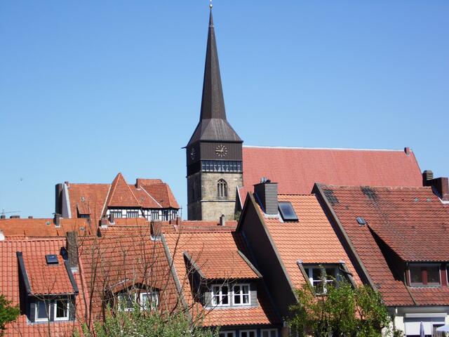 St. Lamberti, eine spätgotische Hallenkirche.