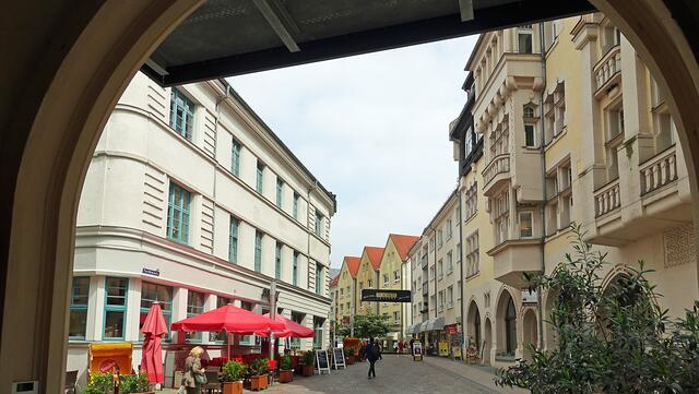Die Puschkinstraße führt zum Altstädtischen Markt. Foto: Helmut Kuzina