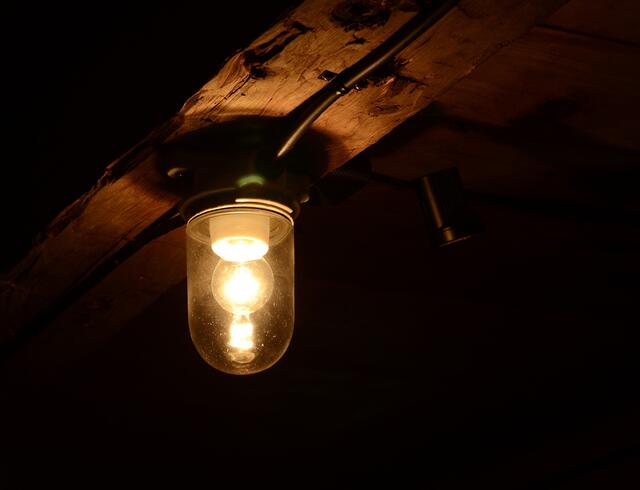 War es uns zu duster, machten wir Licht