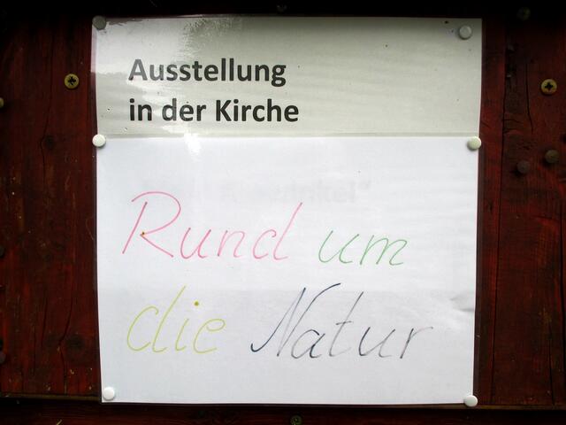 Mal-und Zeichenarbeiten - Ausstellung 2016 zum Thema "Rund um die Natur" / Mai 2016