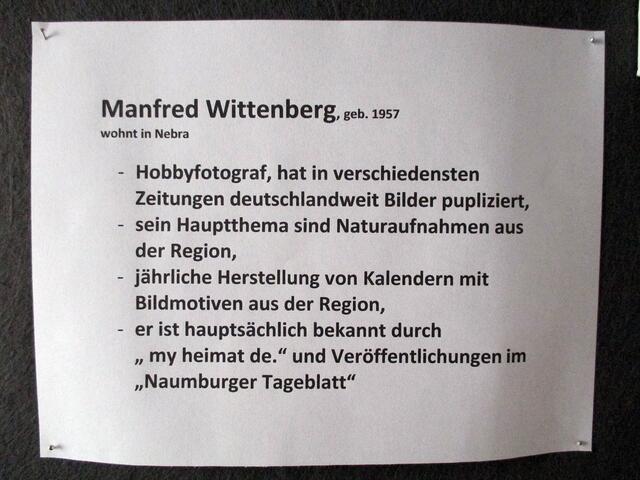 Fotoausstellung 2016 zum Thema "Rund um die Natur" / Mai 2016 !