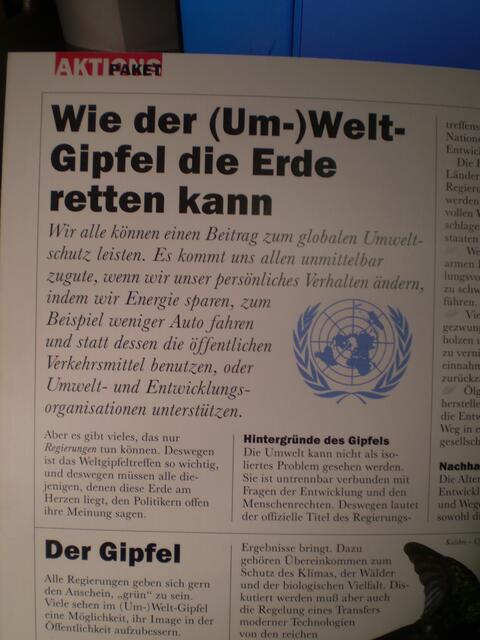 4. Juni 2016: RETTET DIE ERDE!