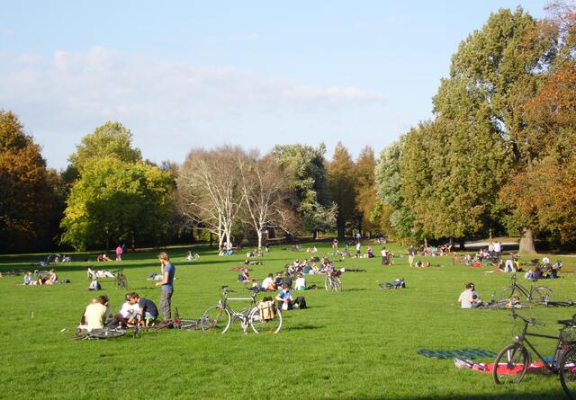 Heute ist der Georgengarten eine schöne Freizeitlandschaft.