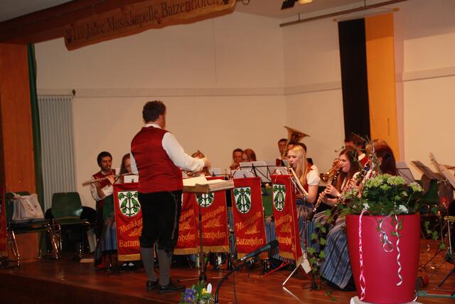 Ein kleinere Gruppe der Kapelle umrahmte das Essen beim Festakt 2016 unter Dirigent Andreas Meyer