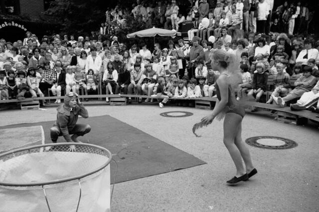 Premierenvorstellung des Kinderzirkus Giovanni im Juni 1985.
