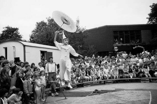 Premierenvorstellung des Kinderzirkus Giovanni im Juni 1985.