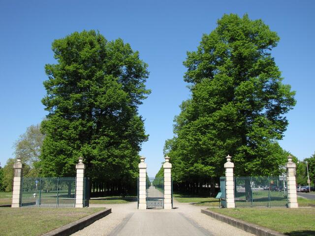 1726 wurde die zwei Kilometer lange vierreihige Allee mit drei separaten Wegen jeweils für Spaziergänger, Reiter und Kutschen angelegt.