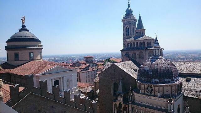 Blick vom Stadtturm aus, den man mit einem Aufzug für 3 € hochfahren kann