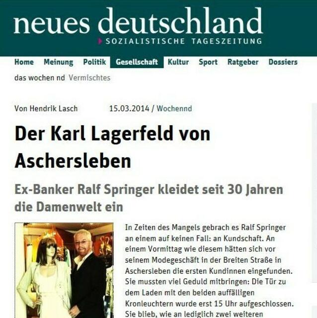 MZ Bürgerreporter waren eingeladen bei dem Karl Lagerfeld von Aschersleben - Danke / 21.6.2016 !