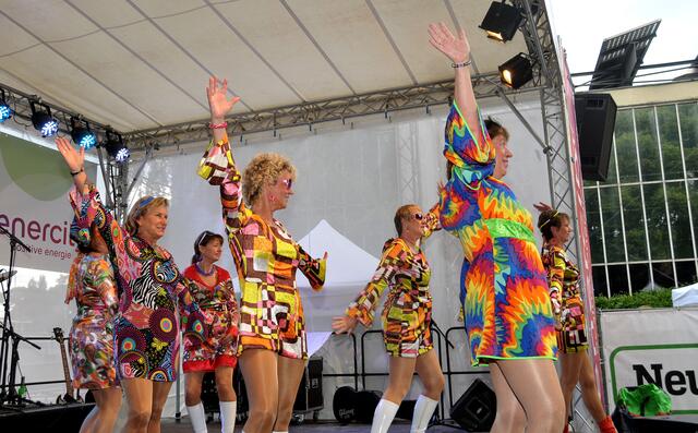 Auftritt der Mega-Girls beim Rendezvous im Stadtpark.