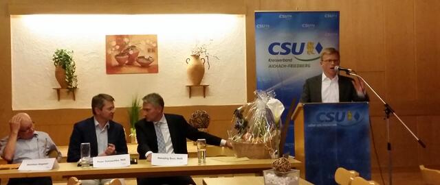 CSU Fraktionsvorsitzender Thomas Kleist agiert als Wahlleiter