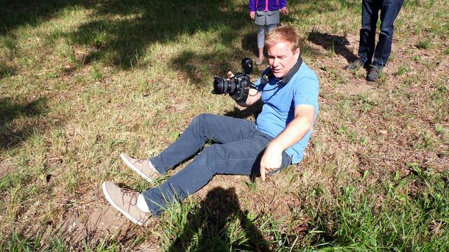 Die "Metzeiche" von Tröbsdorf ... neu vermessen mit MZ Reporter Ralf Böhme am 6.7.2016 / Fotograf Andreas Stedtler !