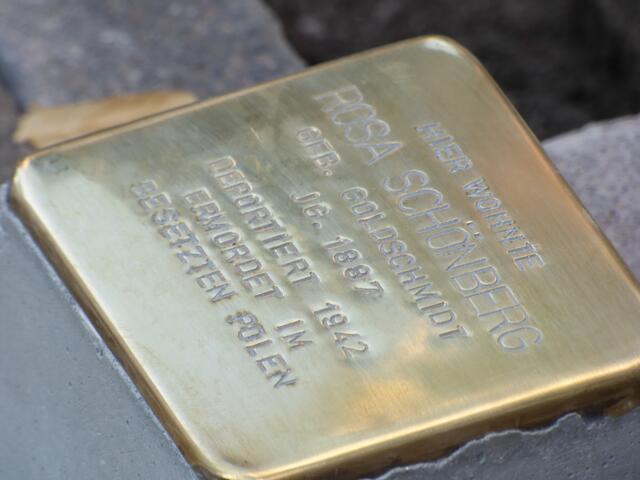 Stolperstein für Tante Rosa