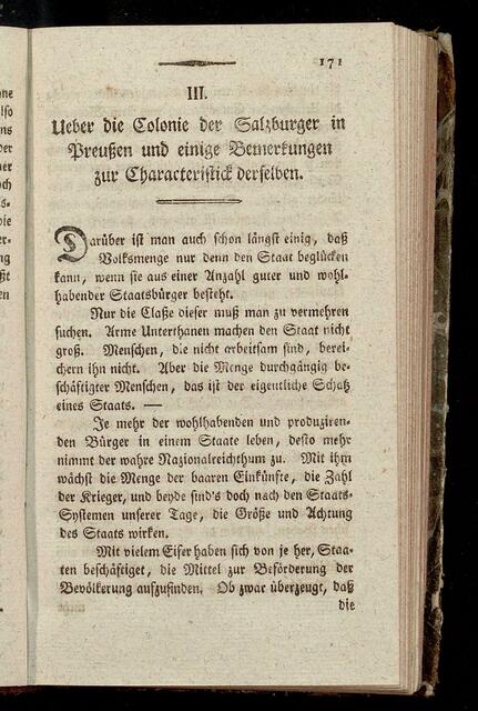 Gervais, Ludwig: III. Ueber die Colonie der Salzburger in Preußen und einige Bemerkungen zur Characteristick derselben > http://sammlungen.ulb.uni-muenster.de/download/pdf/2397993 | Foto: wie vor