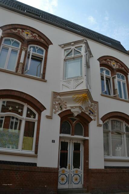 Impressionen aus Husum - Fassade in der Hohlen Gasse (Foto: Katja Woidtke)