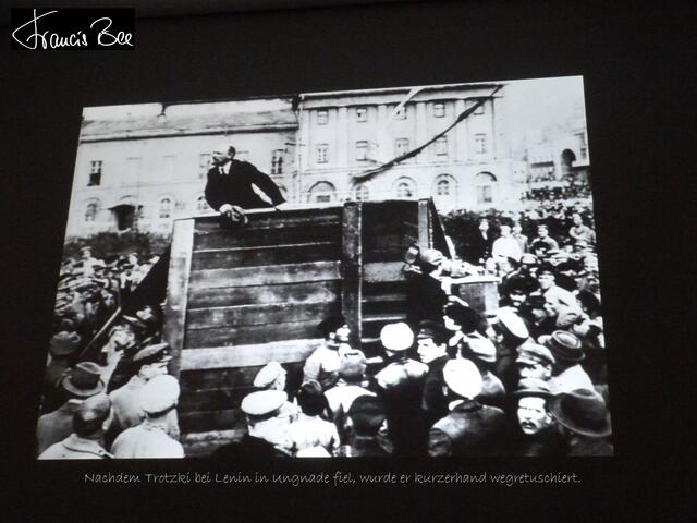 Fotomontage: Lenin ohne Trotzki