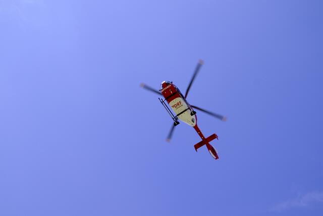 Der Rettungshubschrauber für Janoschka