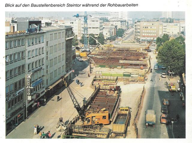Steintor 1980 | Foto: © ARGE U-Bahn C 21-Steintor 1980