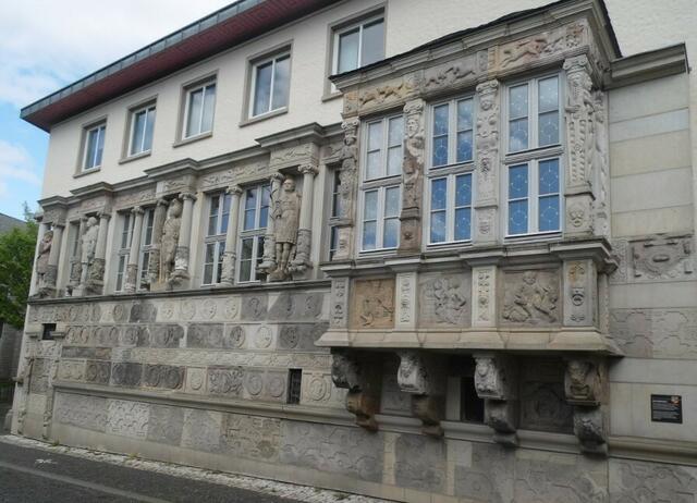Hildesheim, Alter Markt, Renaissancefassade Kaiserhaus von 1587